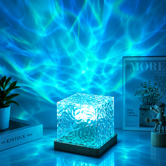 LED Water Ripple Aurora Projector Night Light