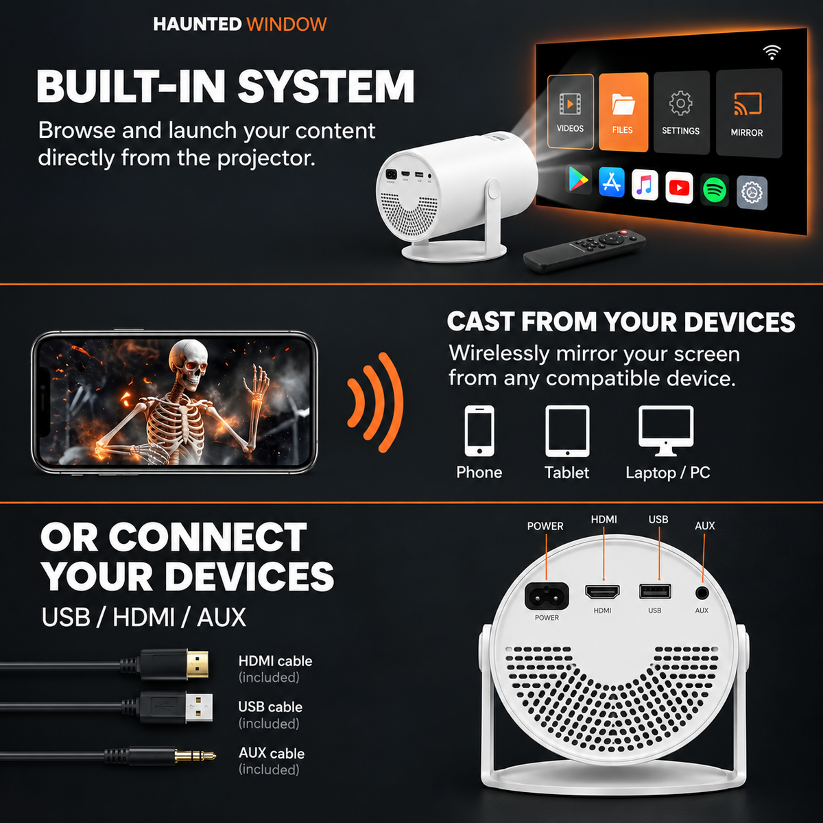 Portable Projector Halloween