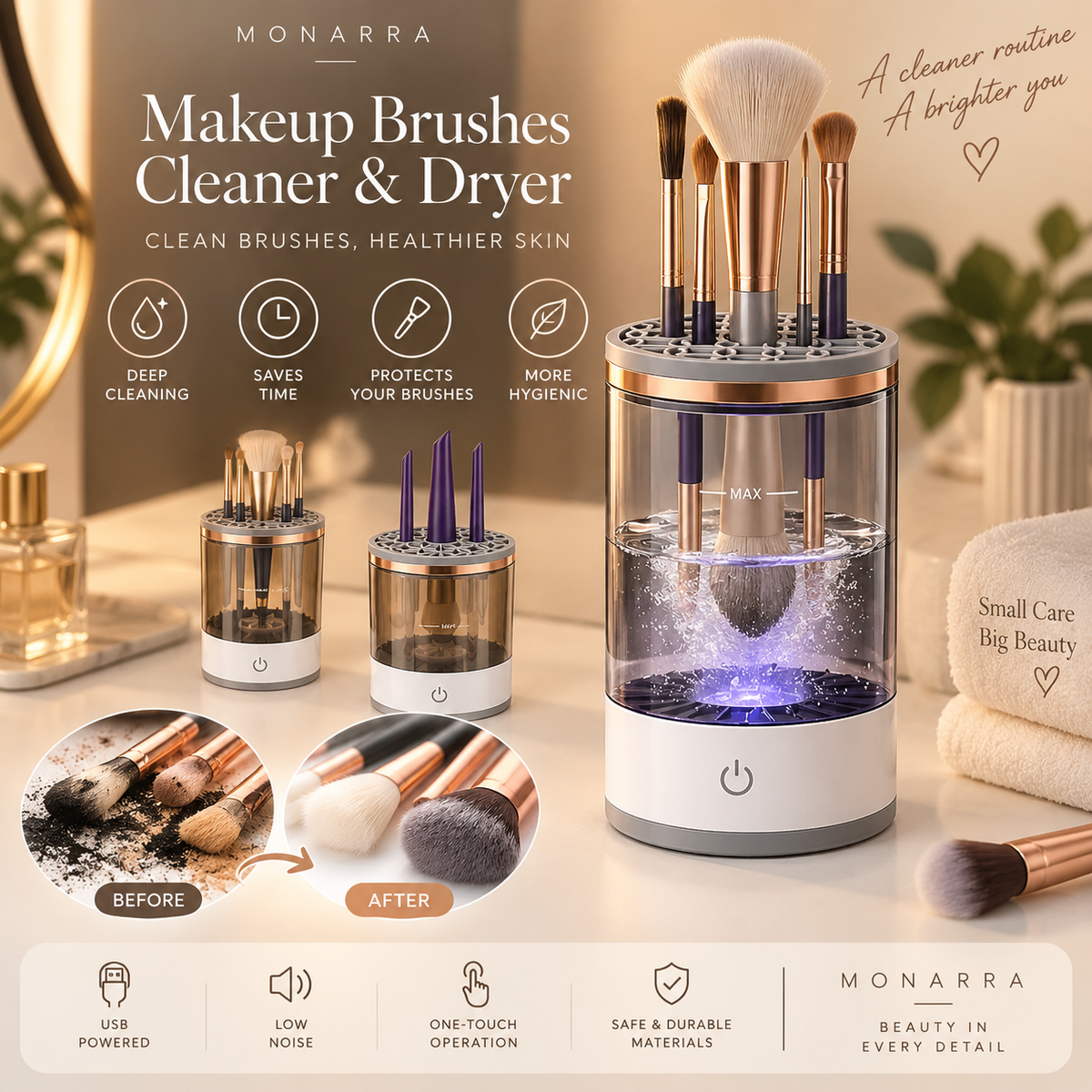 Makeup Brush Cleaner USB C  PLUG