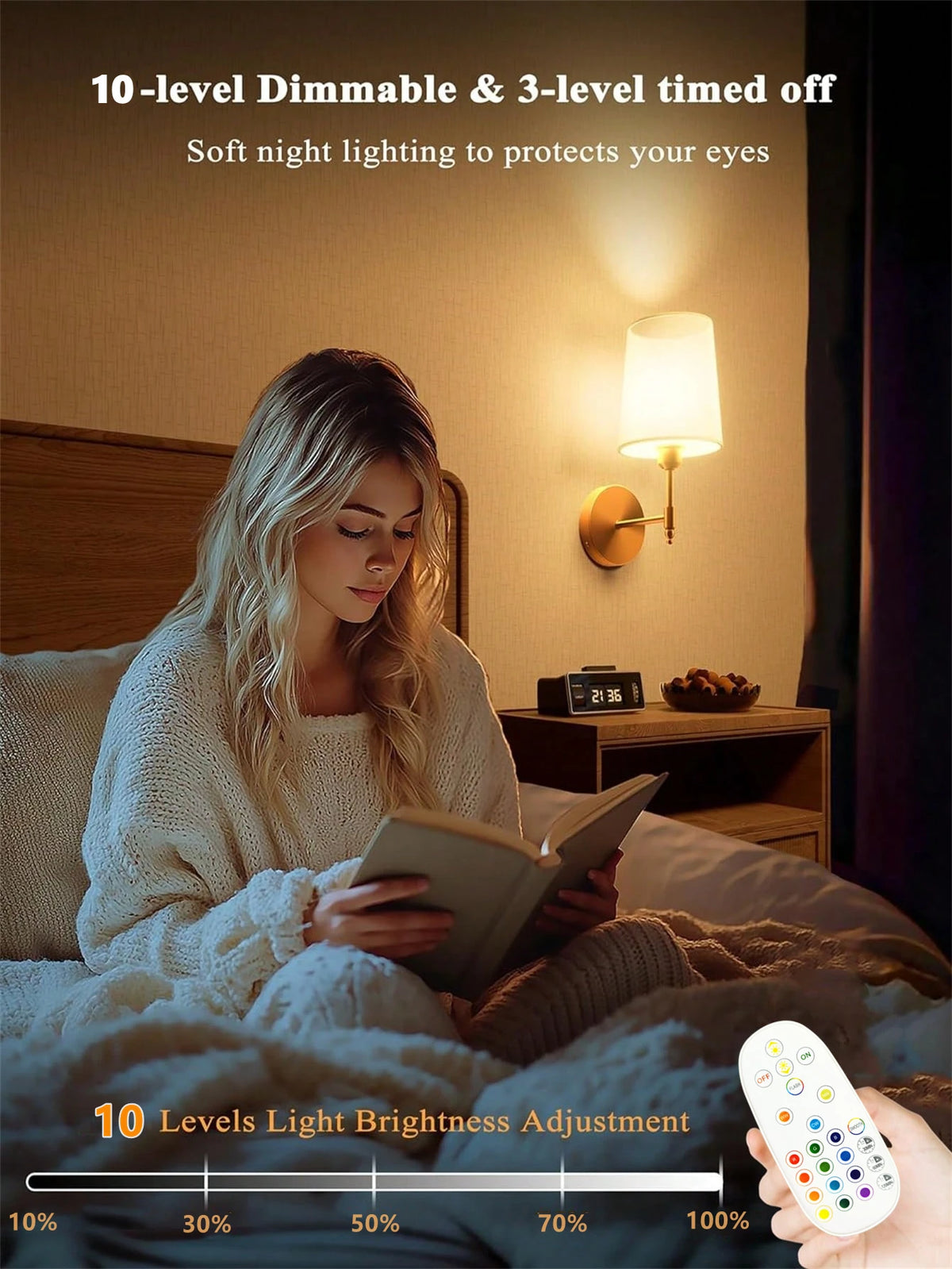 Battery Operated Wall Sconce LED